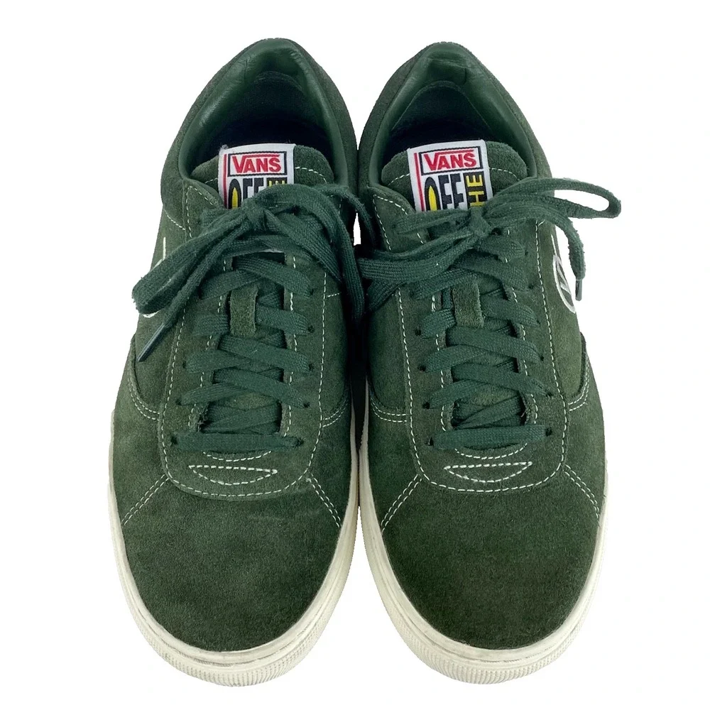Vans Off the Wall Suede Tennis Shoes Men 7.5 Women 9 Green Sneakers 721356 Great
